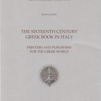 16. Evro Layton, The sixteenth-century Greek book in Italy. Printers and publishers for the Greek world (in English), Venice 1994.